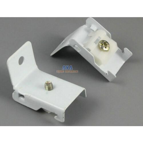 20 Pieces L Shape Curtain Track Bracket Curtain Track Brace 30x20x24mm