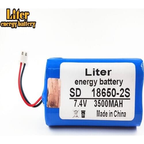7.4V 18650 lithium battery 3500mAh 8.4V Rechargeable battery pack megaphone Bluetooth stereo DVD player protection board