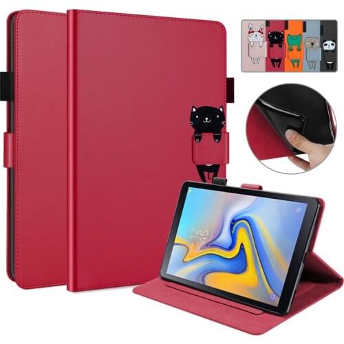 Coque For Samsung Tab A 10.5 2018 Case Kawaii Cartoon Flip Wallet Stand Tablet Samsung Galaxy Tab A A2 10 5 T590 T595 Case Funda