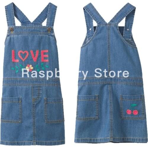 Girls Demin Dress Girls Cardigan Red Floral Print BP Clothes Kids Cardigan Cotton Fabric Clothes For Spring Summer