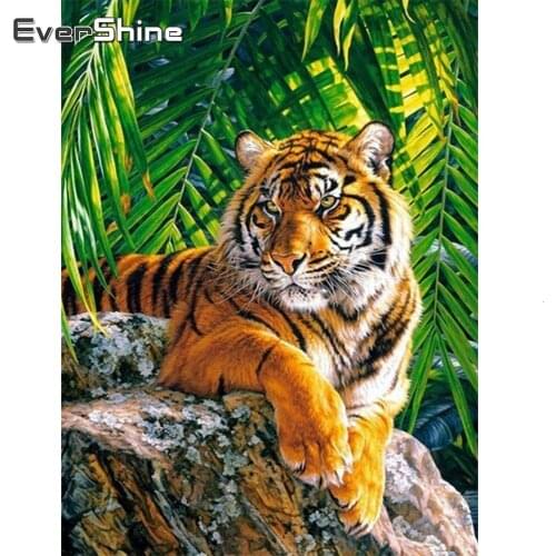 EverShine Diamond Painting Tiger New Arrivals Full Square Diamond Embroidery Animals Cross Stitch Hobby Art Wall Decoration