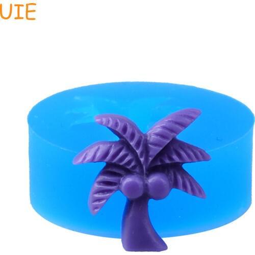 HYL032U Palm Tree Silicone Flexible Push Mold Butter Mold Cake Decoration Cupcake Topper Mold Fondant Gumpaste
