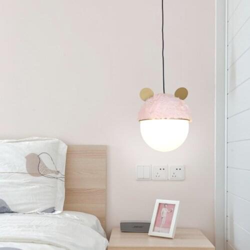 Creative modern minimalist Childrens room feather lamp boy girl princess bedroom lamp baby room lighting art dero lamp