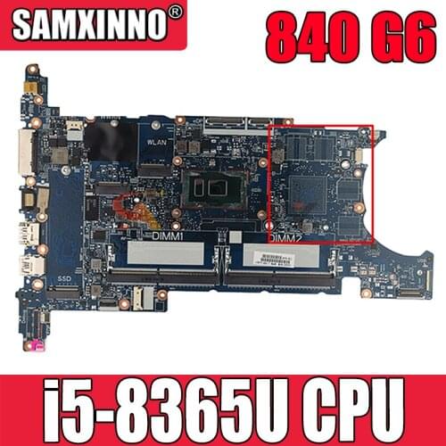 L62759-601 For HP EliteBook 840 G6 Laptop Motherboard With i5-8365u L62759-001 6050A3022501-MB-A01 DDR4 100% Tested Fast Ship