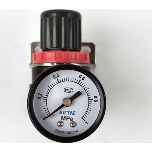 Original AirTAC Air Control Compressor Pressure Gauge Relief Regulating Regulator Valve AR2000 1/4'' Port Thread