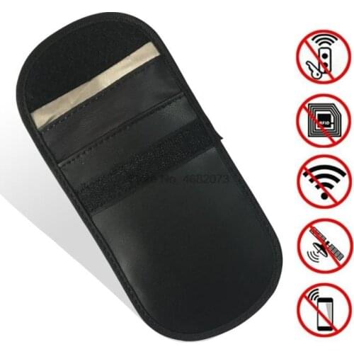 By DHL or Fedex 100pcs Car Key Signal Blocker Anti-degassing Anti-theft Bag Case Fob Pouch Keyless RFID Blocking Bag