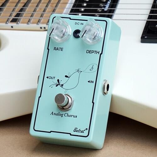 Belcat Analog Chorus Guitar Effect Pedal with Rate Depth Control True bypass Effects Stompbox for Electric Guitar