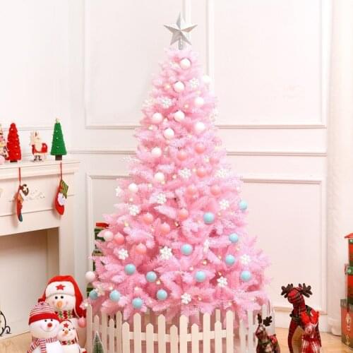 Pink Christmas Tree Package Luxury Encrypted Decoration Model Ornaments for Home Plants Navidad Arboles Gift Cherry Blossoms