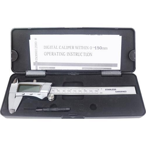 0-150 mm Digital Display Measuring Tool Steel Accuracy 0.01mm Plastic Box Packing Caliper Vernier