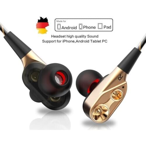 QKZ CK Series Dual Driver Earphones Stereo Bass Sport Running Headset HIFI Monitor Earbuds Handsfree With Mic CK8 CK7 ck5