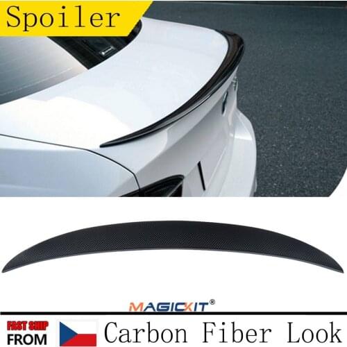 MagicKit Carbon Look Trunk Lip Wing Spoiler For 2007-2013 BMW E92 Coupe 328i 335i M3