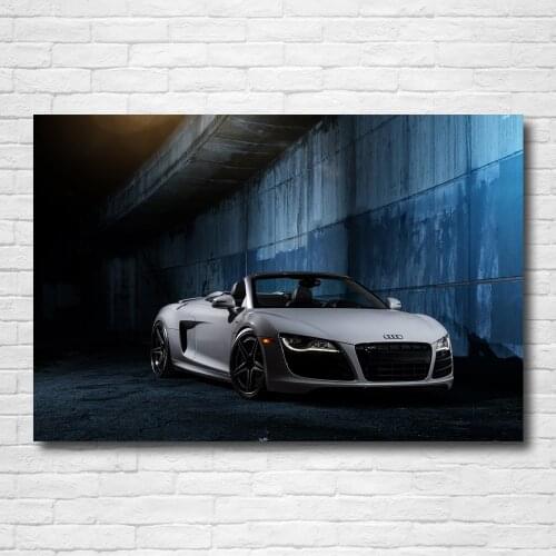 Supercars Audis R8 V10 Convertible Cars Wallpaper Print Paintings Canvas Wall Art Poster for Living Room Decor