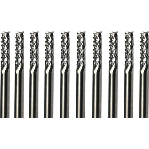 10pcs Carbide PCB CNC Engraving Bits End Milling Cutter cutting drill hole endmill - 3.0mm Diameter # ST3.3.012