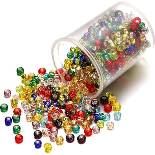 1800pcs 2.5mm Crystal Translucent Czech Glass Seed Beads Bracelet Jewelry Making