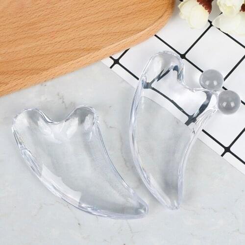 3D Crystal Scraper Resin Gua Sha Board Scraping Plate Facial Body Beauty SPA Massage Tool 11.5*5.5 Cm