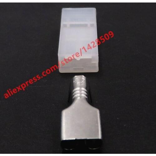 5 Sets 1 Pin Automobile Wiring Socket 6.3 Series Heavy Current Plastic Plug Unsealed Connector With Terminal