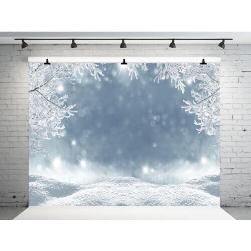 5x7ft VinylBDS Frozen Winter Photography Backgrounds White Snow Photographic Background Ice Backgrounds For Photo Studio Kids