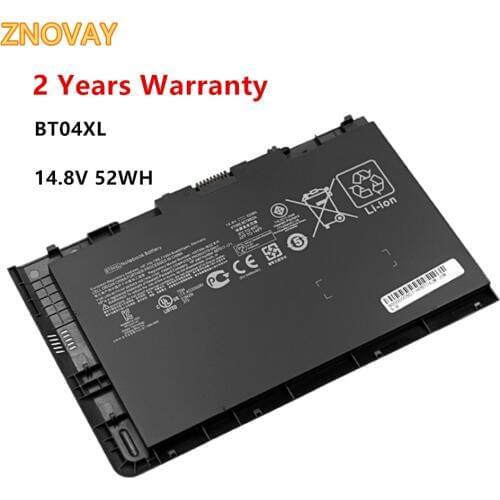ZNOVAY BT04XL Laptop Battery for HP EliteBook Folio 9470m 14.8V 52Wh Battery BT04XL 687945-001 14.8V 52WH