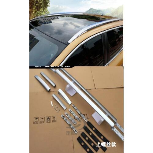 For Nissan Qashqai J11 2014 2015 2016 Silver! Roof Rack Side Rails Bars Luggage Carrier