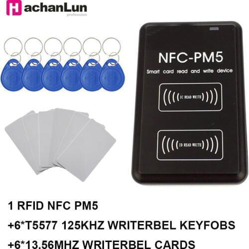 NEW PM5 IC/ID Duplicator 13.56MHZ RFID Reader NFC Full Writer Decoding Function Card Copier