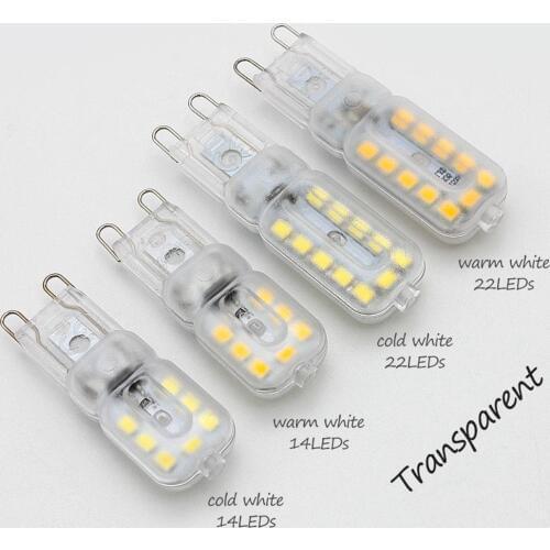 G9 LED Light 220V Dimmable Bulb SMD 2835 Spotlight For Crystal Chandelier Replace Halogen Lamp 360 Degree Lighting