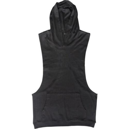 Quality Men Bodybuilding Stringer Tank Tops Sleeveless Gyms Clothing Hoodies Fitness Shirt Hoodie Cotton TankTop Muscle Vest