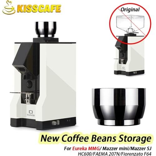 Stainless Steel Coffee Beans Storage Coffee Beans Grinding For Mazzer mini/Mazzer SJ/HC600/FAEMA 207N Tools Espresso Accessories