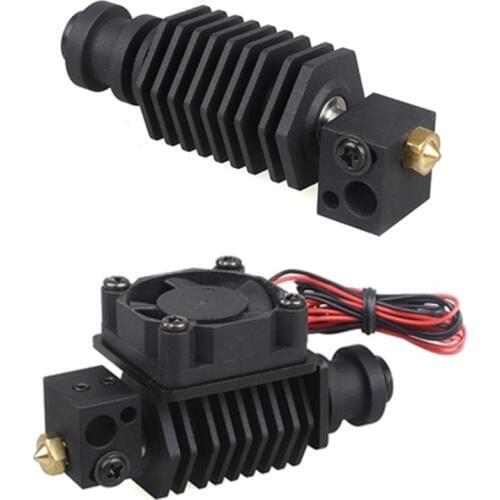 Lerdge BP6 exturder M6 0.4mm nozzles kits metal Non/through throat+low high temperature set+3010 cooling fans 3d printer parts