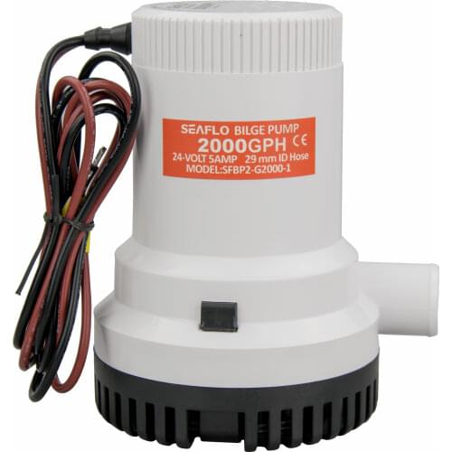 24V 2000 GPH Marine Boat Bilge Pump Submersible Water Pump