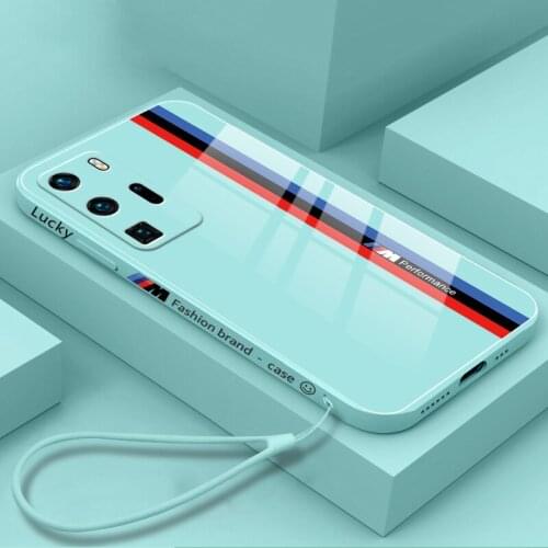 Fashion Case For Huawei P40 P30 Mate 40 30 Nova 5 6 7 8 Pro P40 Lite 5G Glass Case Soft Liquid silicone protective Back Cover