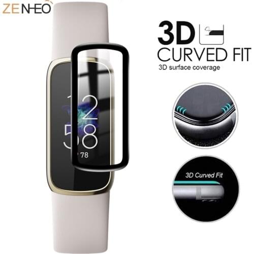For Fitbit Luxe Soft 3D Protective Film Guard for Fitbit Luxe Full Cover Screen Protectors Smartwatch Accessories