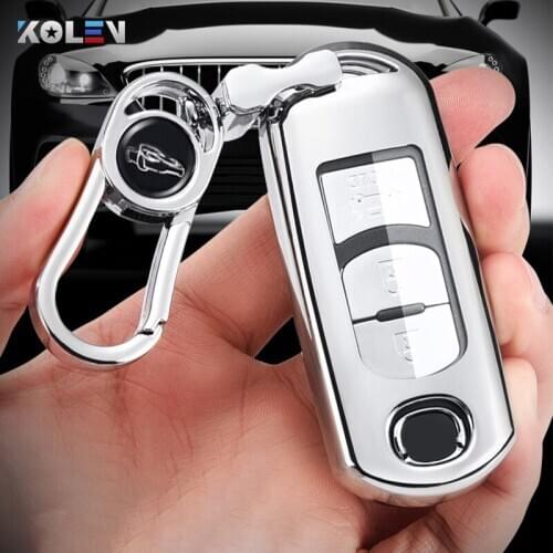 Soft TPU Car Remote Key Case Cover Holder Shell For Mazda 2 3 5 6 Atenza Axela Demio CX-3 CX-5 CX5 CX7 CX-9 CX-7 Fob Accessories