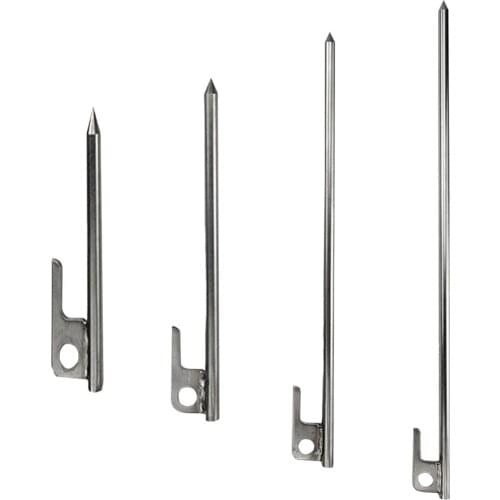 Outdoor Stainless Steel Tent Nails Tent Pegs Outdoor Cement Nail Camping Spike Canopy Tent Peg Camp Studs Stake 12/20/30/40cm