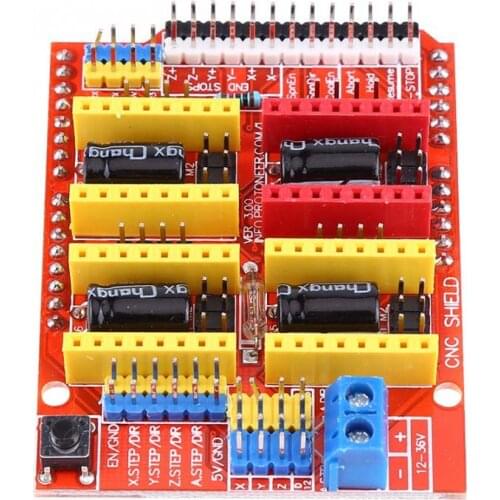 CNC Shield Expansion Board + 4Pcs A4988 Driver Stepper Motor Driver 3D Printer Parts For Engraver