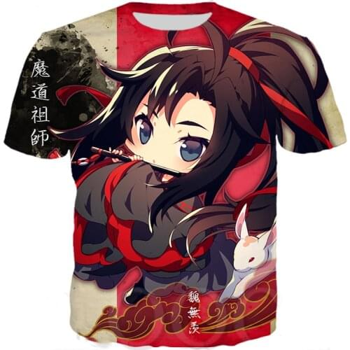 Popular T Shirt Anime MO DAO ZU SHI 3D Print Men/Women Fashion Unisex T-shirt Unisex Harajuku Shirts T Shirt Tops