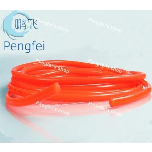 Free shipping 25m 6mm diameter red PU strip with smooth surface red PU belt red PU driving belt