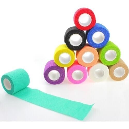 5CM*450CM Self Adhesive Elastic Bandage Non-woven Fabric Tape Fitness Gear Knee Elbow Support Injury Pad