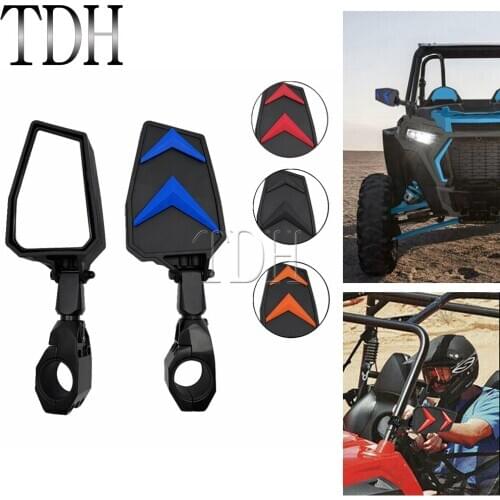 Universal UTV Side Rear View Mirror Motorcycle Rearview Mirror For Polairs Ranger RZR 900 XP1000 Honda Yamaha Rhinos 450 660 700