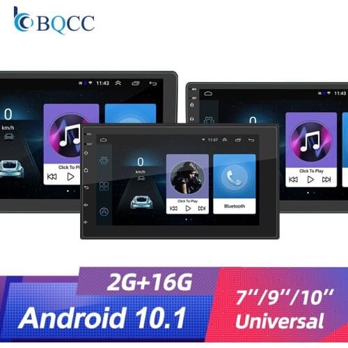 Universal 10.1 inch 2 Din Car Radio Hd Car Mp5 Multimedia Player Android 10.1 Gps Navigation Support Rear Camera 1+16G/2+32G