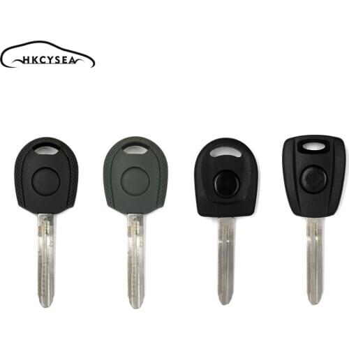 HKCYSEA 10pcs/lot Universal Remote Blank Key Shell with Uncut Shearing Teeth Scale Blade 02# TOY43 Engraved Line with Chip Slot