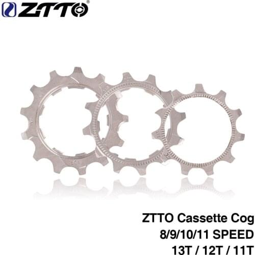ZTTO 8/9/10/11 Speed MTB Road Bike Sprocket Freewheel Cassette Cog Gear 11/12/13T Bicyle Accessories For Shimano SRAM