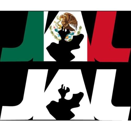 Jalisco Letters Decal Car Window Laptop Map Vinyl Sticker Mexico JAL Car Windshield Bumper Tuning Laptop Trunk Fridge