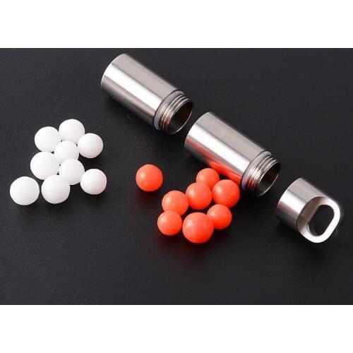 Waterproof Stainless Steel Bottle Medicine Sealed Bottle Independent Camping Multi Combination Pill Storage Pocket Tank