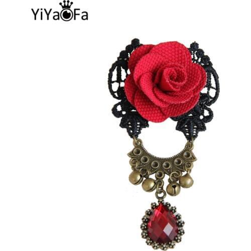 YiYaoFa Handmade Vintage Pin & Brooches Corsage Buckle Clothing Accessories Gothic Lady Party Jewelry Women Accessories YBR-28