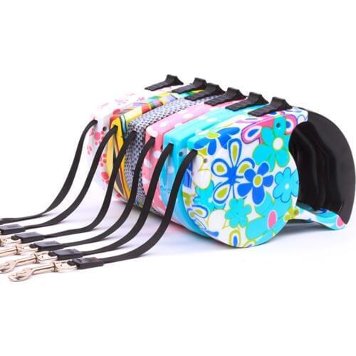 1piece/lot Automatic Retractable Led Dog Collar Pet Traction Rope Chain Harness Dog Accessories 3M