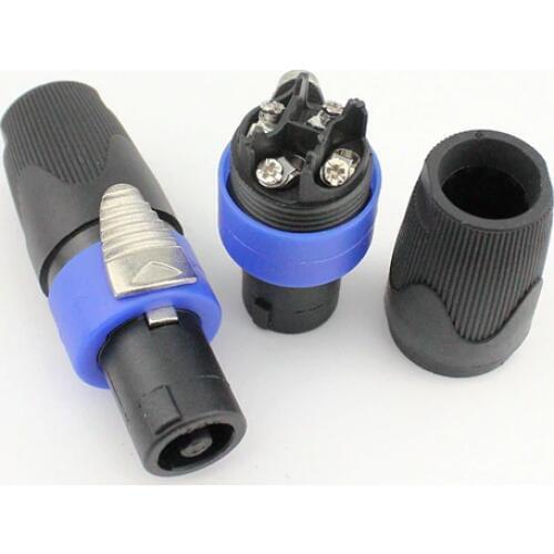 10pcs 4-Pole Male Speakon Connector Head Line Plug for Cable NEUTRIK NL4FC