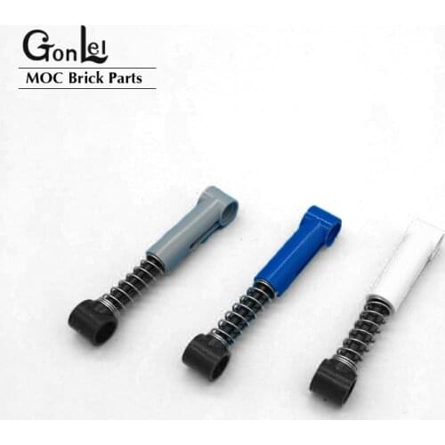 10Pcs/Lot High-Tech Steering Shock Absorber 6.5L with Soft Spring Building Blocks MOC Brick Parts Toys Compatible with 76138
