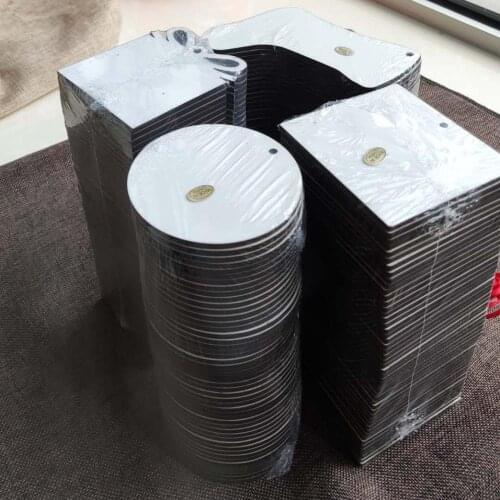 100pcs/Lot Sublimation Blank Christmas Decoration Pendant MDF Two-sided Printing DIY gifts Heat Transfer Printing