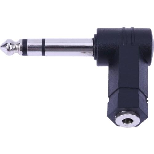 2PCS 3.5-to-6.35/6.5mm 1/4" Mono Jack Stereo Speaker Audio Adapter Plug 3.5mm TRS Connector Converter AUX Headphone Cable