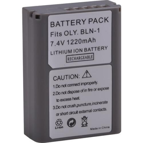 Tectra 1pcs 1220MAH BLN-1 BLN1 Battery for Olympus E-M5 OM-D E-M1 E-P5 Cameras Battery